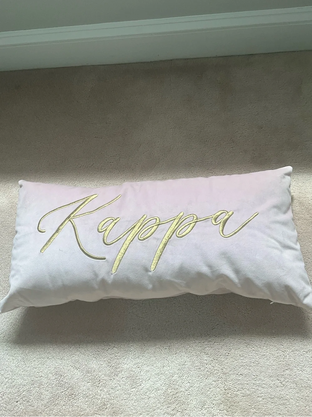 Kappa Embroidered Pillow
